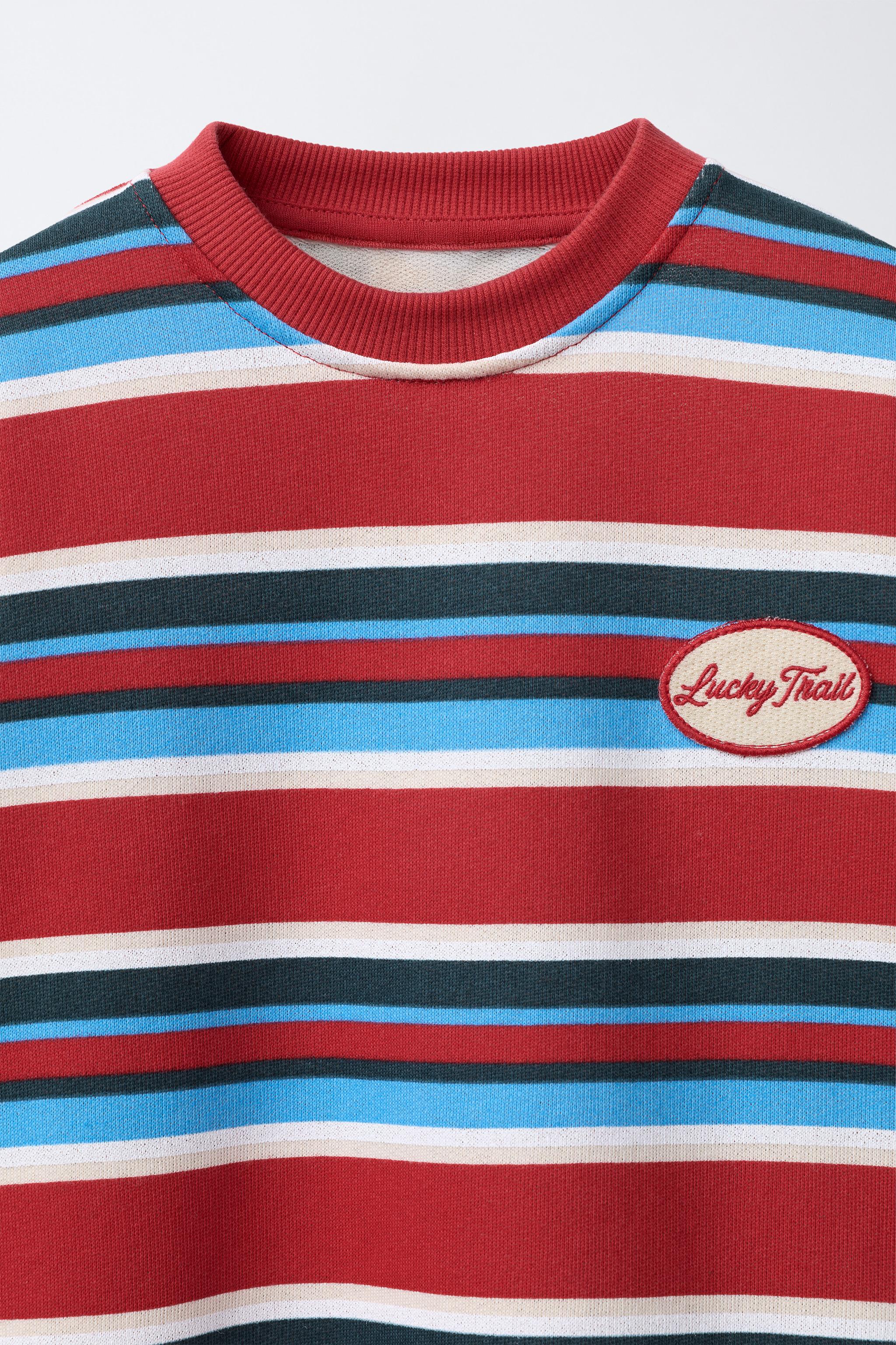 STRIPED PATCH T-SHIRT